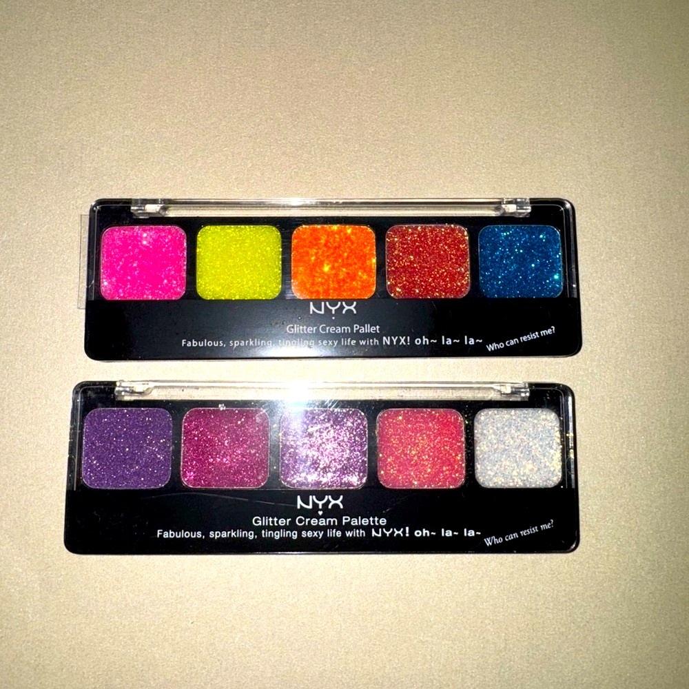NYX Glitter Eye Cream Palettes bundle
